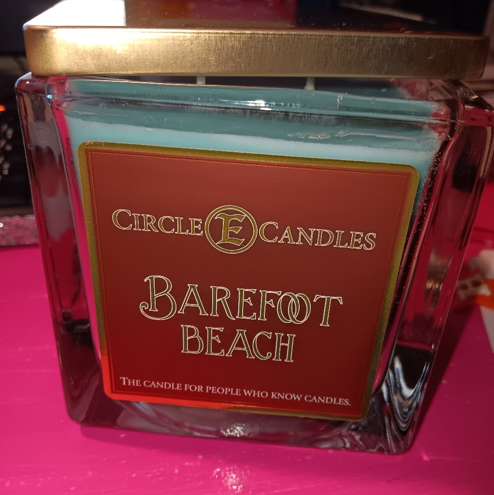 Barefoot Beach Blue Candle